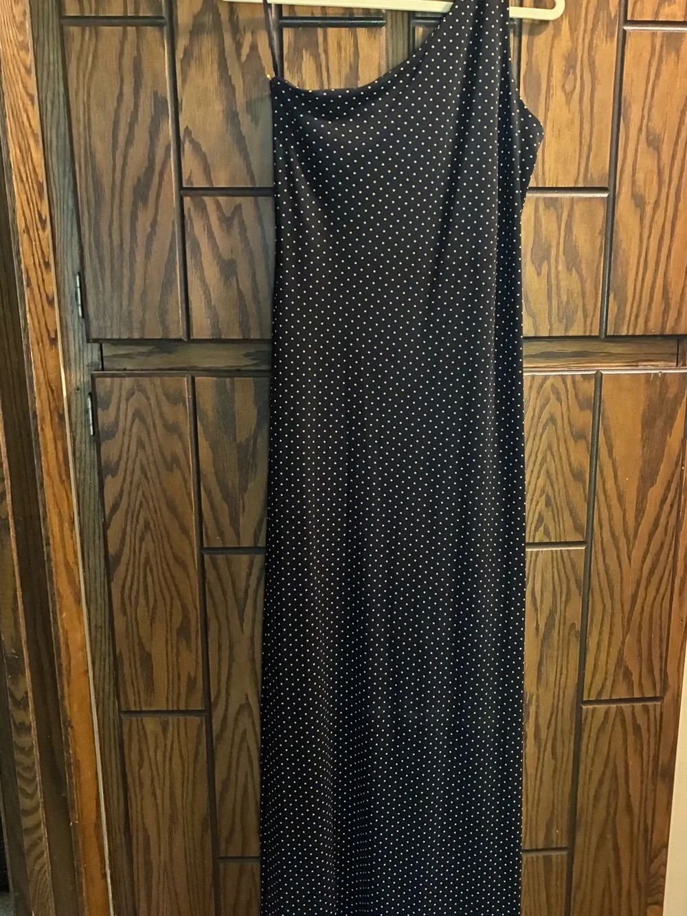 Ralph Lauren Black Dress with White Polka Dots - Picture 2 of 4